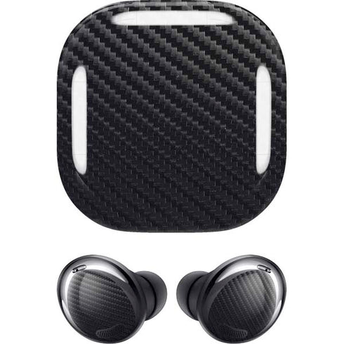 Black Carbon Fiber Specialty Texture Material Galaxy Buds Pro Skin
